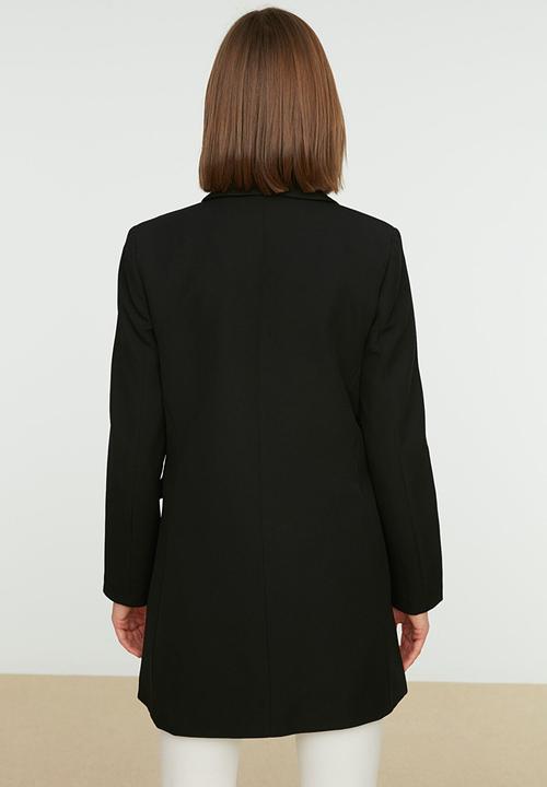 Trendyol - Double buttoned jacket - black