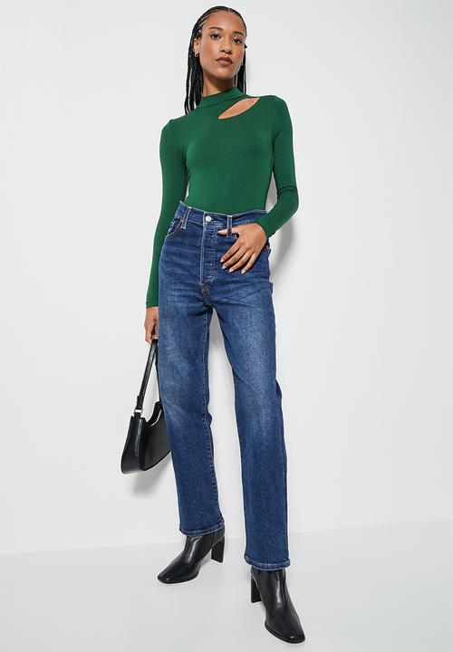 Superbalist - Cutout detail bodysuit - forest green