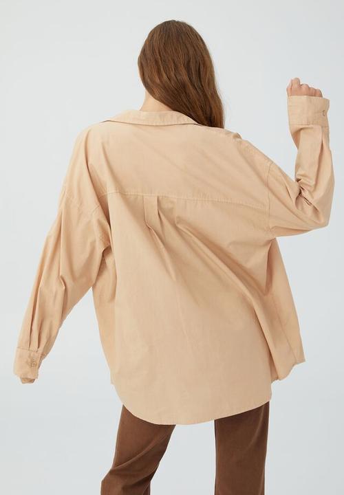 Cotton On - Dad shirt - latte