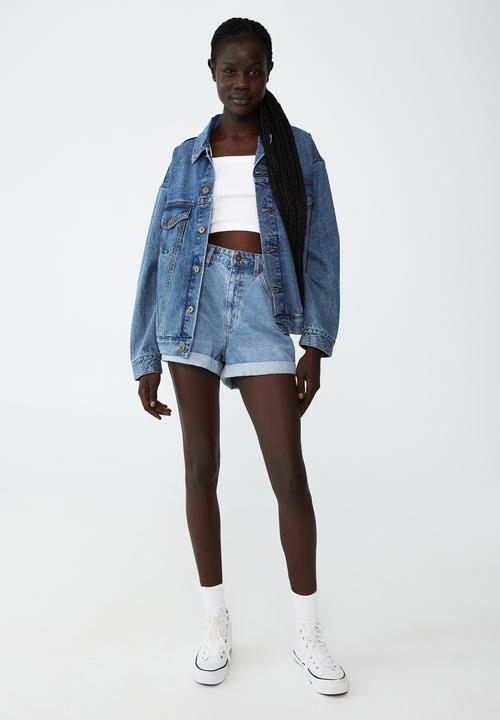 Cotton On - The oversized denim jacket - reef blue