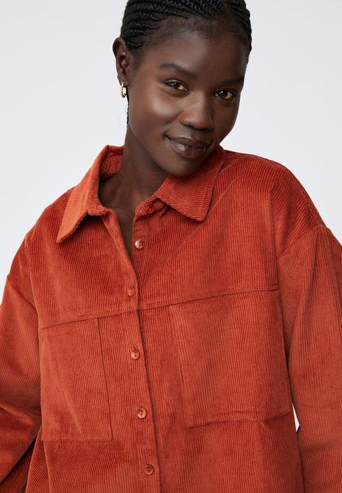 Cotton On - The lightweight cord shacket - smoked paprika