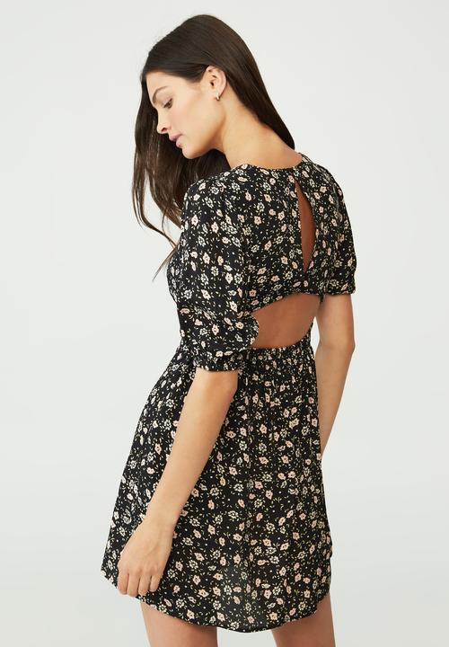 Cotton On - Bella mini dress - mya floral black