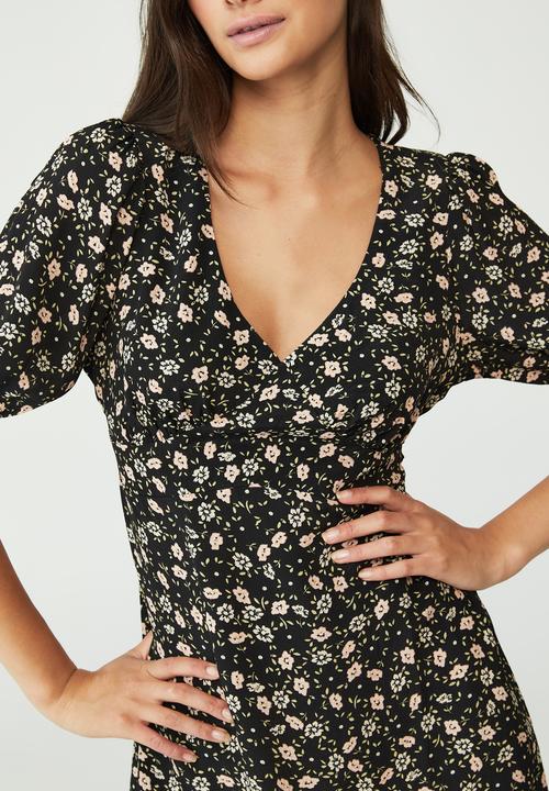 Cotton On - Bella mini dress - mya floral black