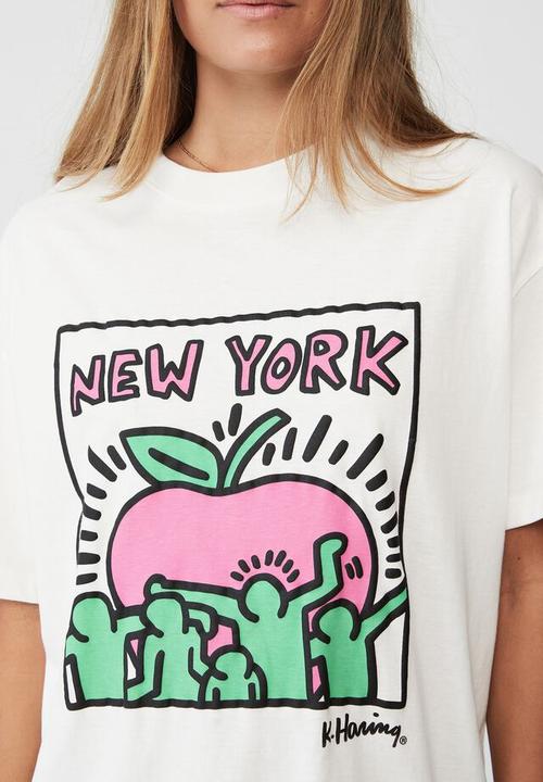 Cotton On - Special edition keith haring tee - lcn kh keith haring new york/vintage white