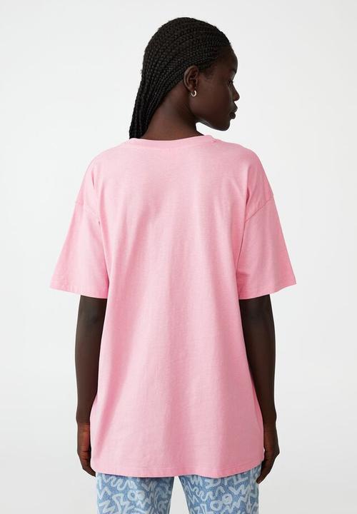 Cotton On - Special edition keith haring tee - lcn kh keith haring heart beat/pink cherry bl