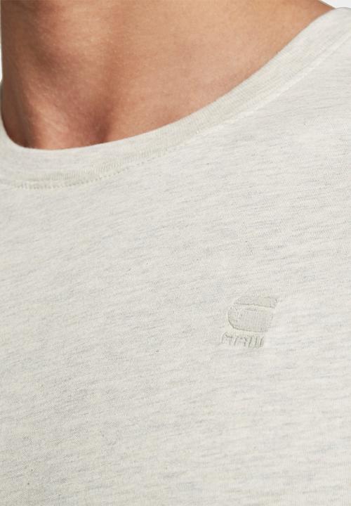 G-STAR - Base-s r t short sleeve - whitebait heather