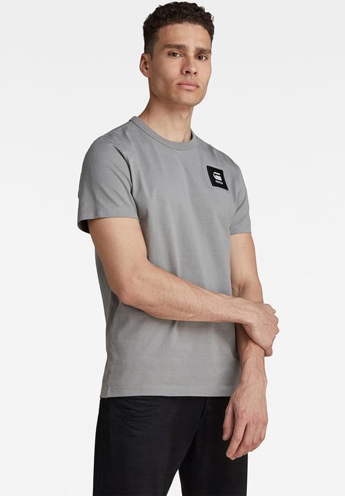 G-STAR - Badge logo+ r t short sleeve - charcoal