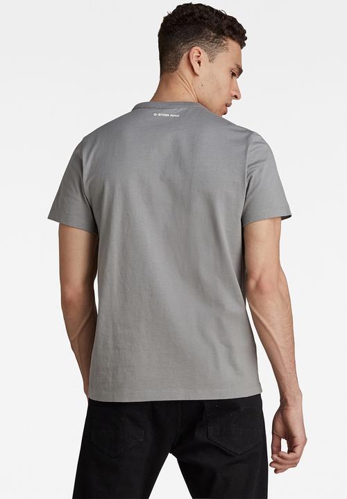 G-STAR - Badge logo+ r t short sleeve - charcoal