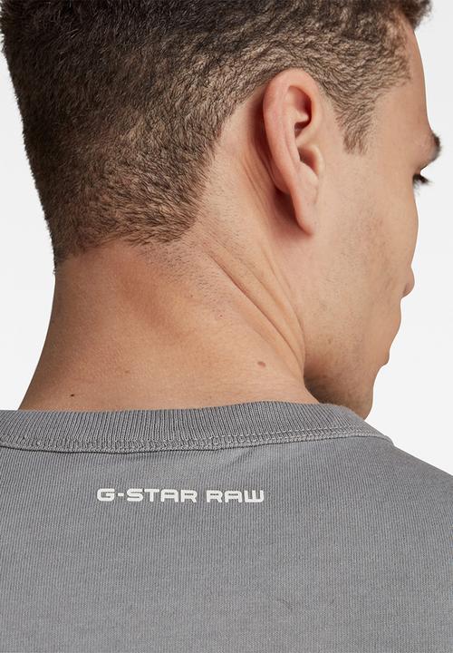 G-STAR - Badge logo+ r t short sleeve - charcoal