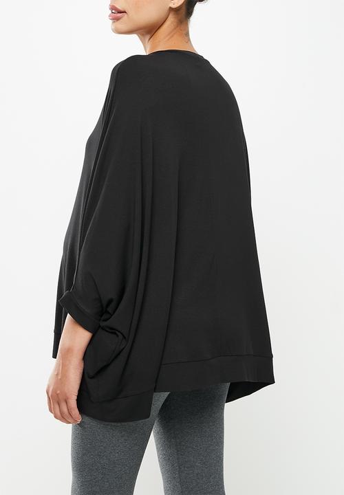 edit Maternity - Maternity cloak  sleeve top - black