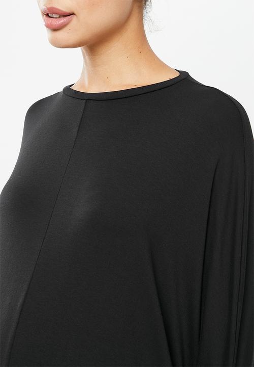 edit Maternity - Maternity cloak  sleeve top - black