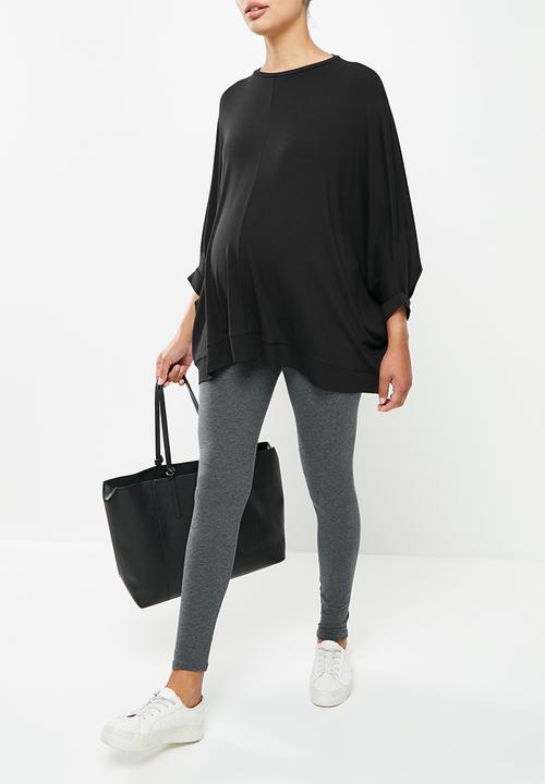 edit Maternity - Maternity cloak  sleeve top - black