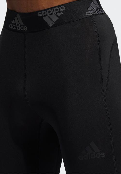 adidas Performance - Techfit 3/4 stripe tights - black