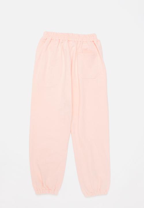 Pop Candy - Girls 2 pack joggers - grey/light pink