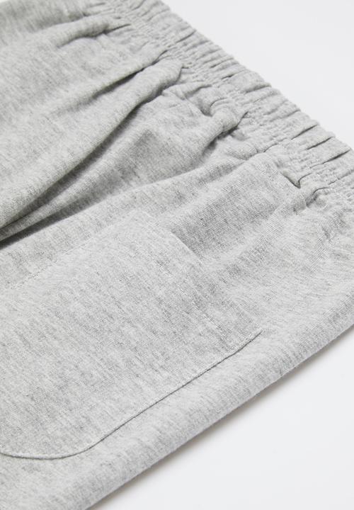 Pop Candy - Girls 2 pack joggers - grey/light pink