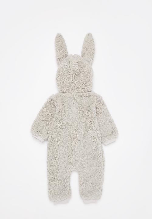 Pop Candy - Baby bunny romper - grey