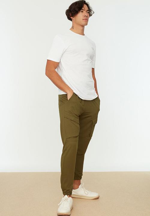 Trendyol - Cuffed cargo jogger - khaki