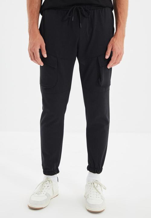 Trendyol - Cuffed cargo jogger - black