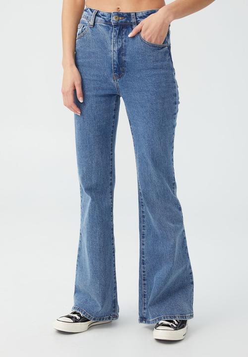 Cotton On - Original flare jean - reef blue