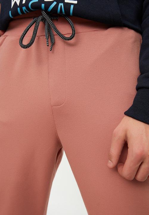 Trendyol - Thin piping regular fit jogger - rose