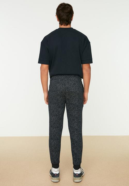 Trendyol - Cuffed washed out regular fit sweatpants - navy