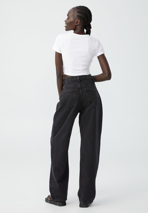 Cotton On - Loose straight jean - graphite black