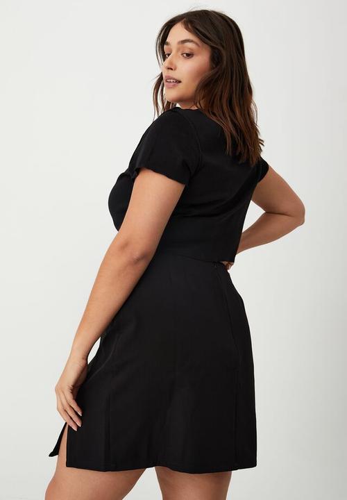 Cotton On - Curve mod mini skirt - black