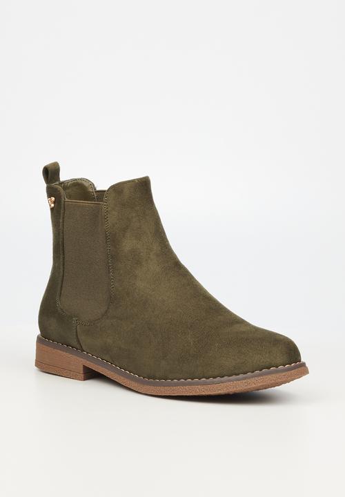Butterfly Feet - Celeste 1 chelsea boot - olive