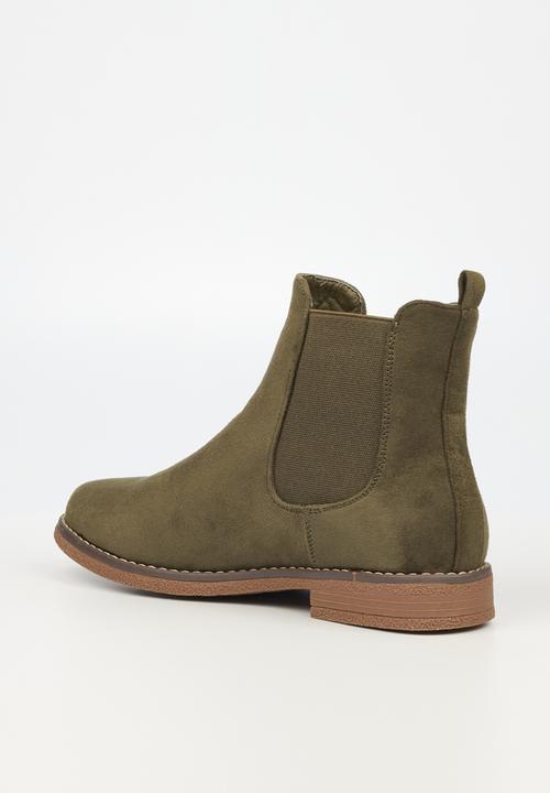 Butterfly Feet - Celeste 1 chelsea boot - olive