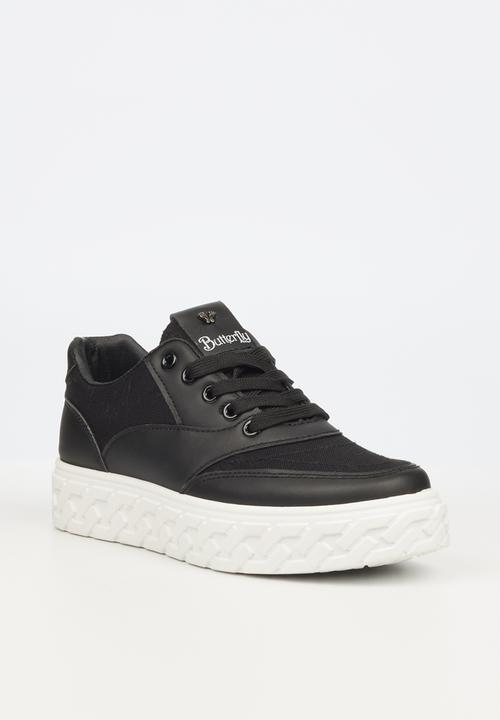Butterfly Feet - Chain 1 flatform sneaker - black