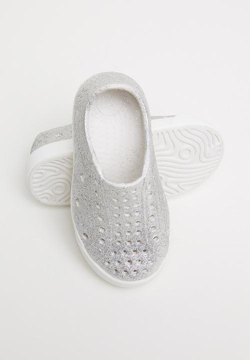 shooshoos - Scooter waterproof sneaker - glitter silver