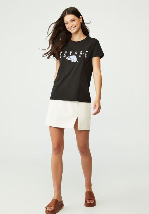 Cotton On - Classic disney T-shirt - lcn dis eeyore/washed black