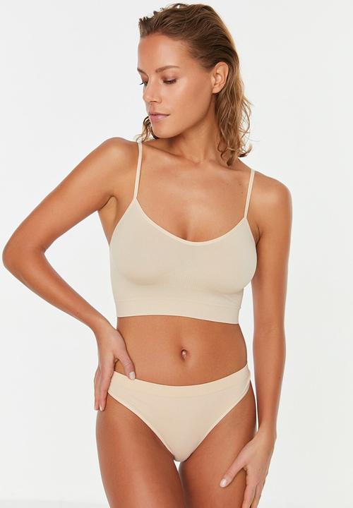 Trendyol - Rope strap bustier - skin