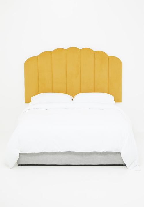Sixth Floor - Sloped Panel headboard - mustard