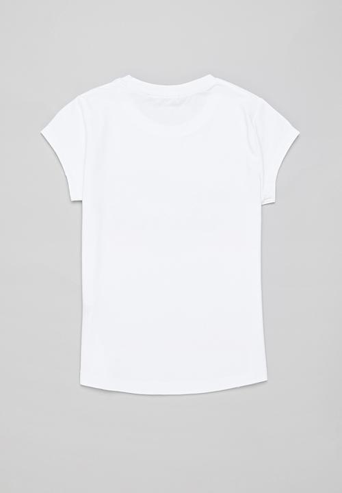 SISSY BOY - Logo top with cap sleeves  - white