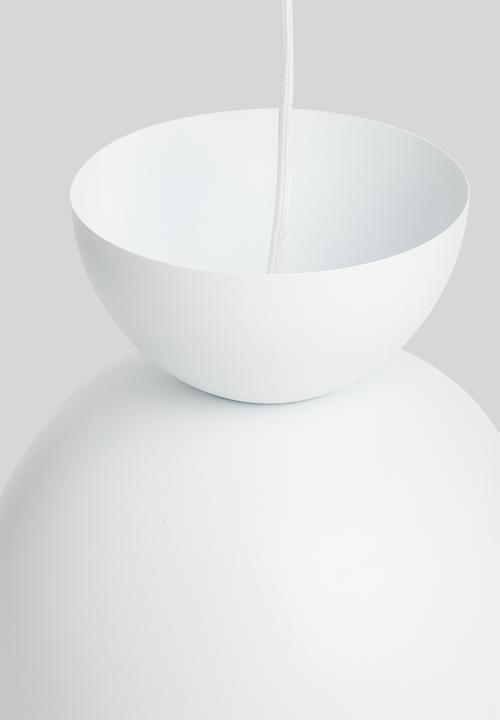 Sixth Floor - Como bowl pendant - white