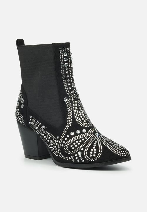 Miss Black - Cuba1 western boot - black