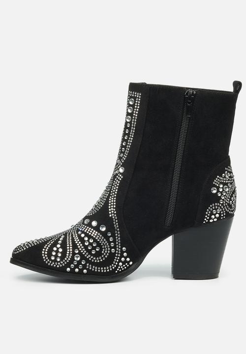 Miss Black - Cuba1 western boot - black
