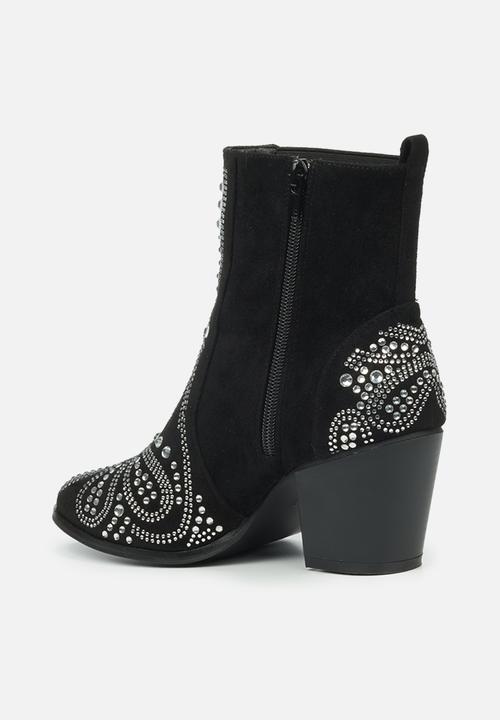 Miss Black - Cuba1 western boot - black