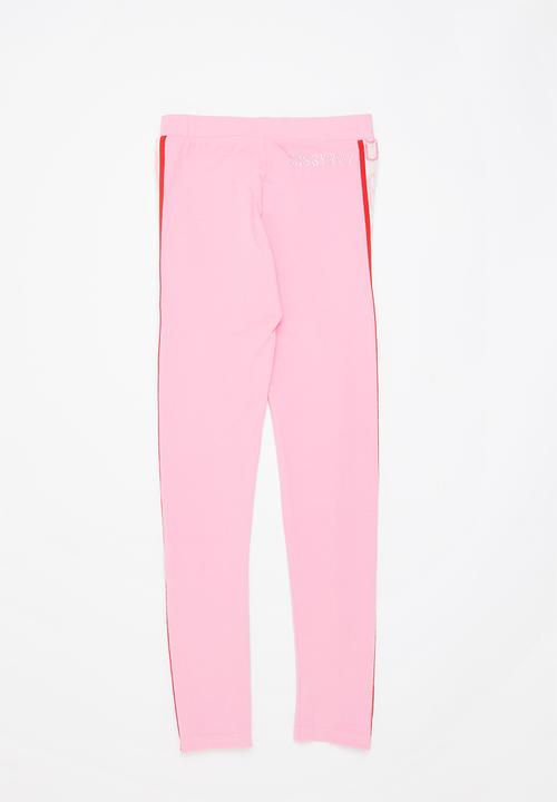 SISSY BOY - Basic leggings with branded side tape - bubblegum pink
