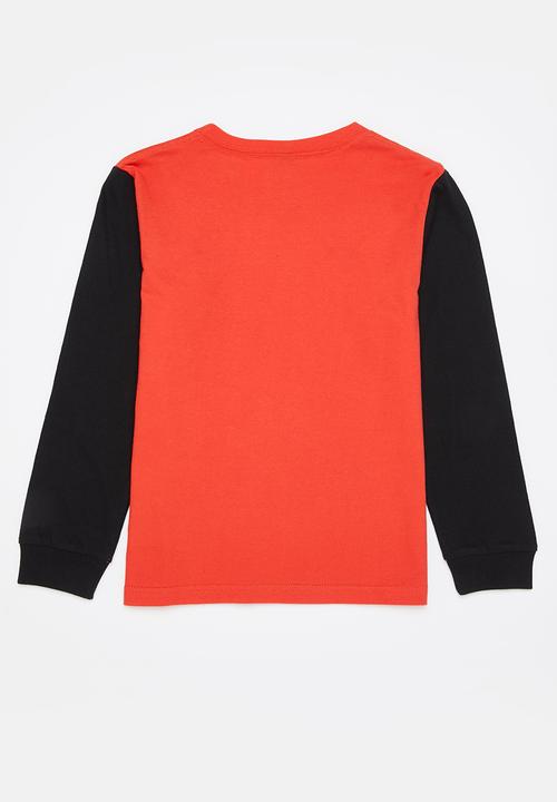 Fox - Fox head long sleeve - flame red