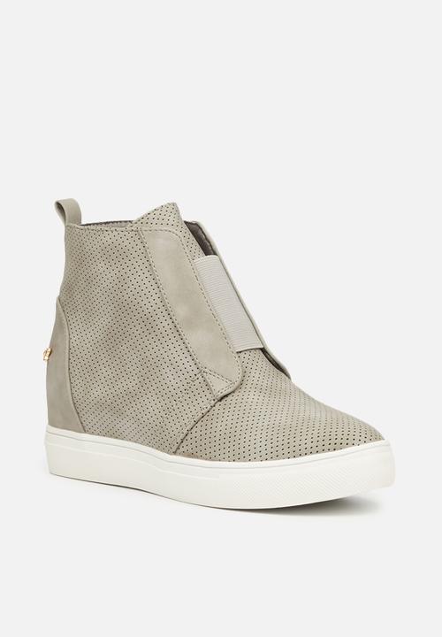 Butterfly Feet - Heron 2 nubuck wedge sneaker - grey