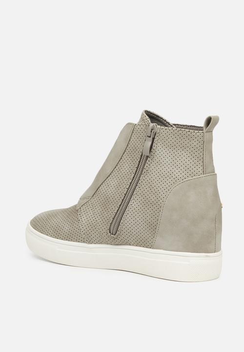 Butterfly Feet - Heron 2 nubuck wedge sneaker - grey