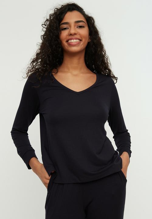 Trendyol - Knit pajamas set - navy