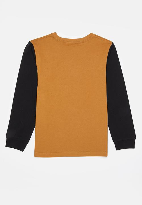Fox - Fox head long sleeve - gold & black