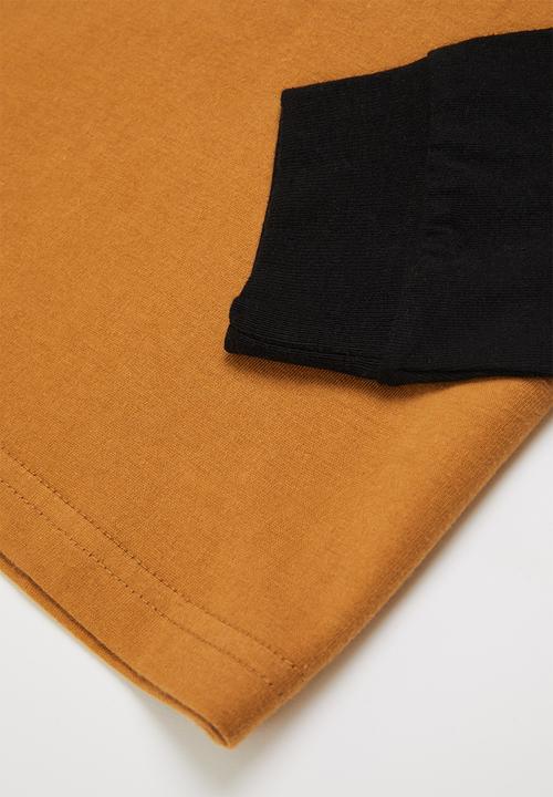Fox - Fox head long sleeve - gold & black