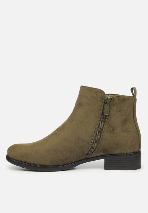 Butterfly Feet - Huda 7 ankle boot - olive