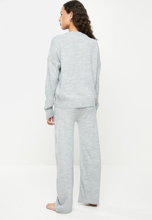 Trendyol - Lilac crew neck knitwear bottom top set - grey