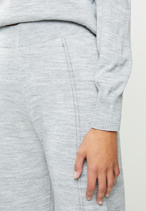 Trendyol - Lilac crew neck knitwear bottom top set - grey