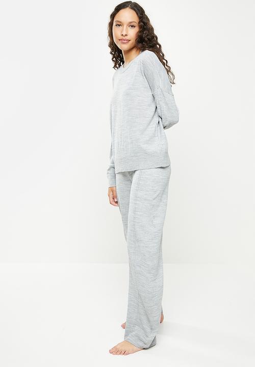 Trendyol - Lilac crew neck knitwear bottom top set - grey